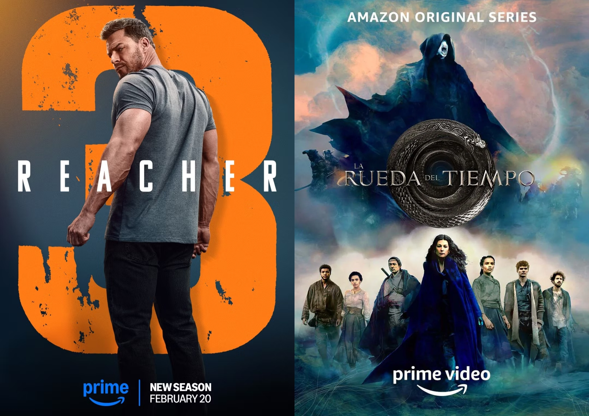Prime Video presenta los primeros avances de las terceras temporadas de ‘Reacher’ y ‘La Rueda del Tiempo’