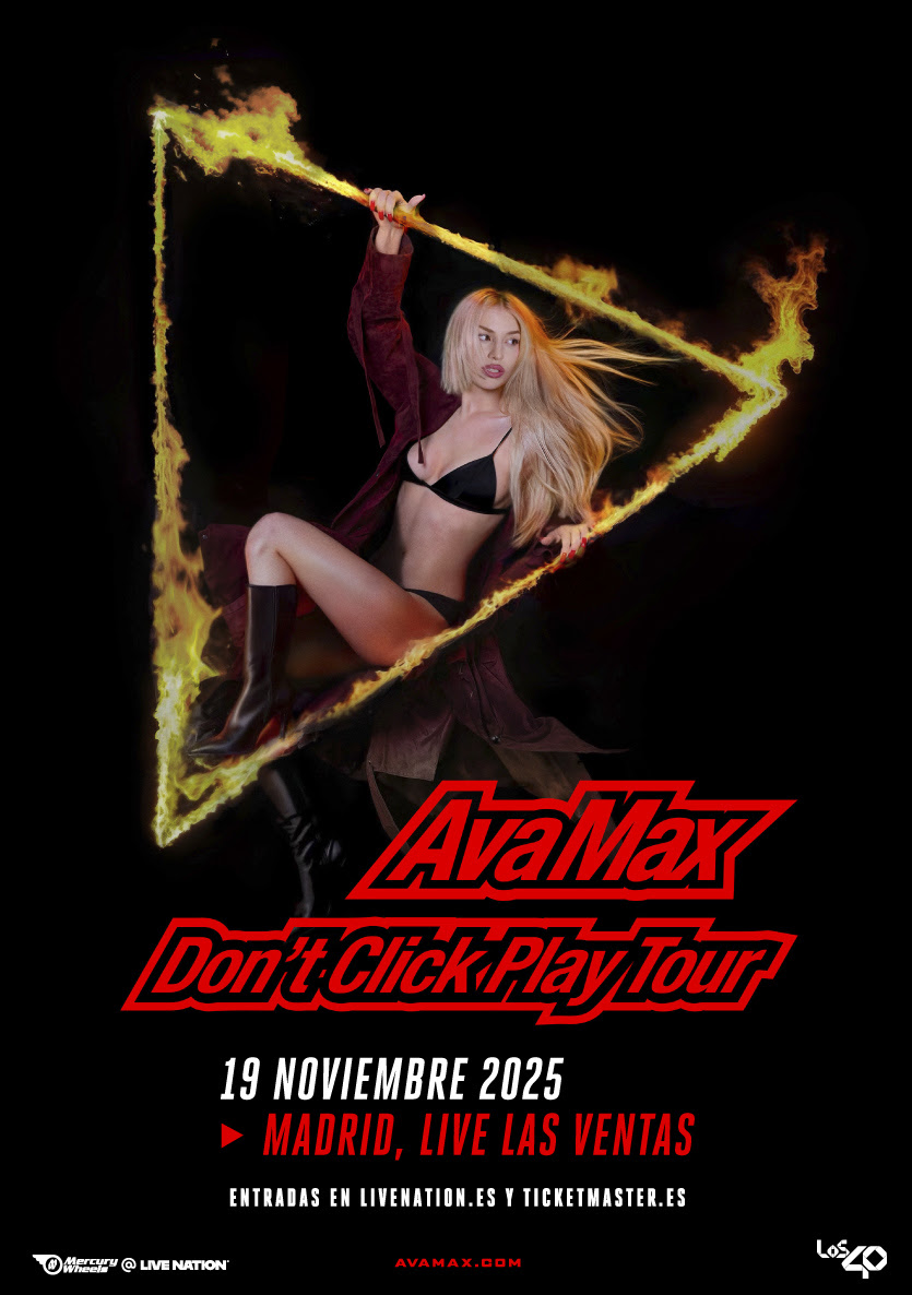 Ava Max anuncia concierto único en Madrid dentro de su gira mundial ‘Don’t Click Play Tour’